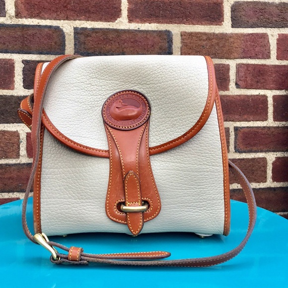 Dooney & Bourke Handbags - Dooney and Bourke Vintage Cream Leather Crossbody